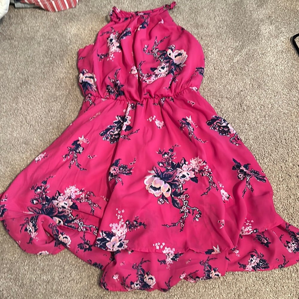 Blue Rain pink floral size XS dress